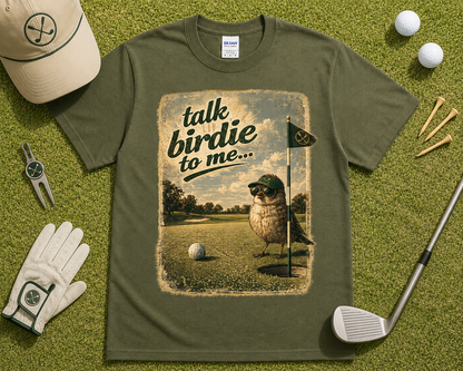 Talk Birdie To Me golf graphic tee with birdie golf design vintage golfer gift shirt United States